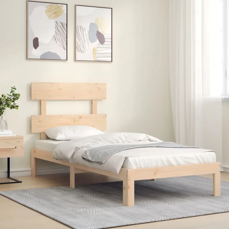 Lovos rėmas be čiužinio, 90x200cm, pušies medienos masyvas