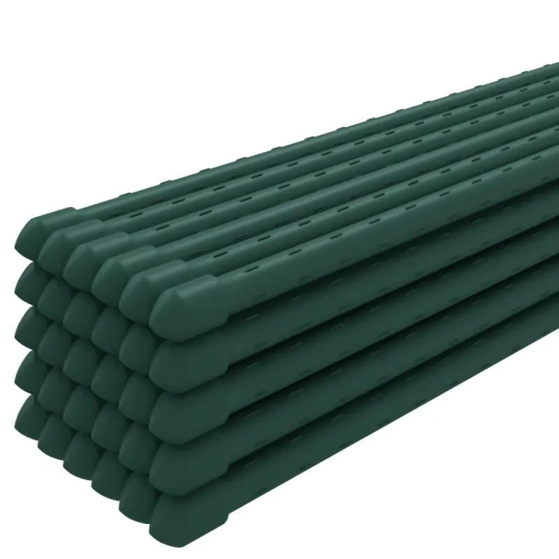 Sodo augalų kuoliukai, 30vnt., žalios spalvos, 60cm, plienas