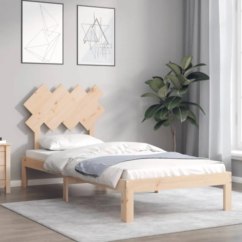 Lovos rėmas be čiužinio, 90x200cm, pušies medienos masyvas