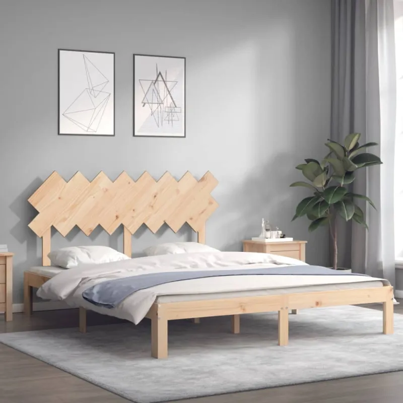Lovos rėmas be čiužinio, 160x200cm, pušies medienos masyvas