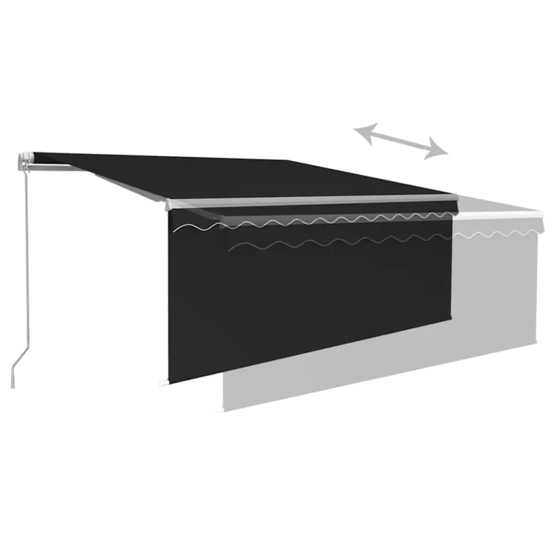 Rankiniu būdu ištraukiama markizė, antracito, 3,5x2,5m