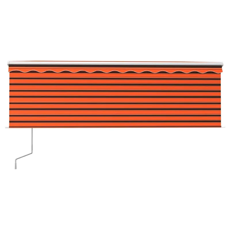 Automatiniu būdu ištraukiama markizė, oranžinė ir ruda, 4x3m