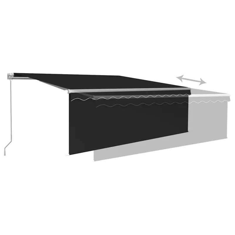 Rankiniu būdu ištraukiama markizė, antracito, 4,5x3m