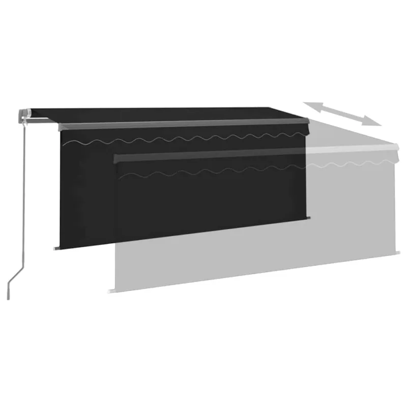 Rankiniu būdu ištraukiama markizė, antracito, 3x2,5m