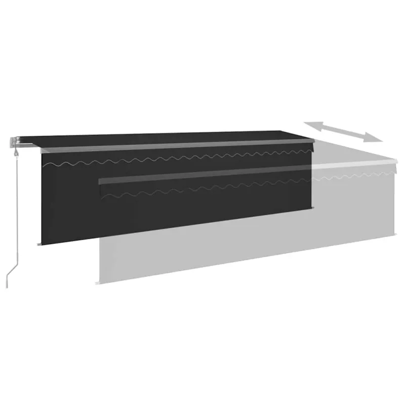 Automatiniu būdu ištraukiama markizė, antracito, 5x3m