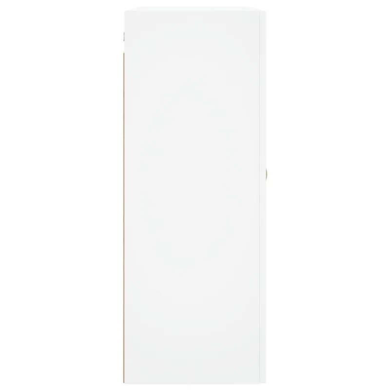 Prie sienos montuojamos spintelės, 2vnt., baltos, 69,5x34x90cm
