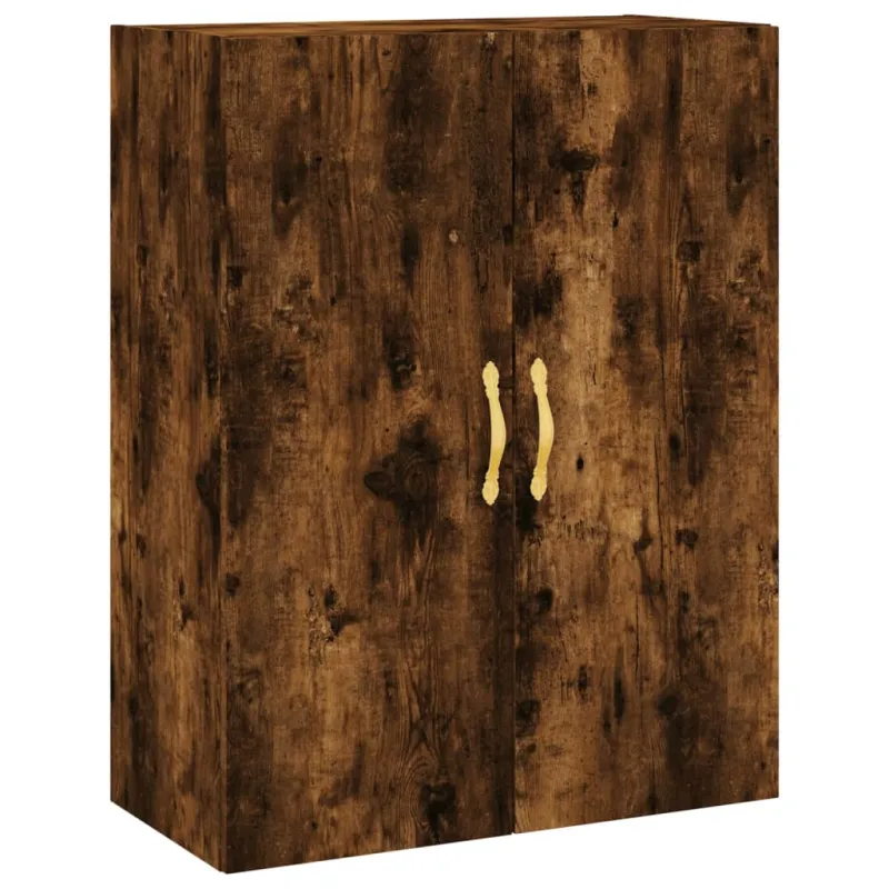 Prie sienos montuojamos spintelės, 2vnt., dūminės, 69,5x34x90cm