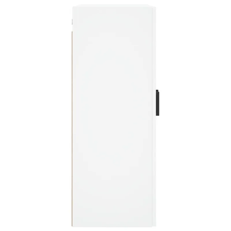 Prie sienos montuojamos spintelės, 2vnt., baltos, 69,5x34x90cm