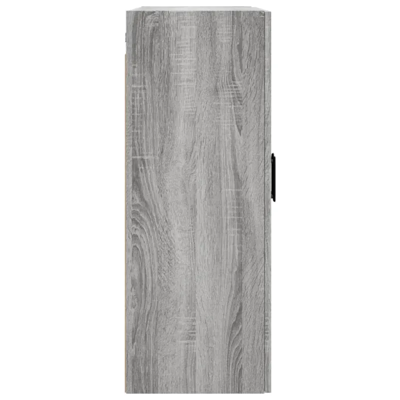 Prie sienos montuojamos spintelės, 2vnt., pilkos, 69,5x34x90cm