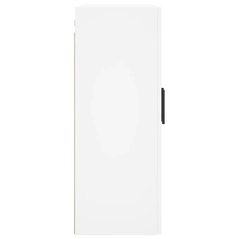 Prie sienos montuojamos spintelės, 2vnt., baltos, 69,5x34x90cm