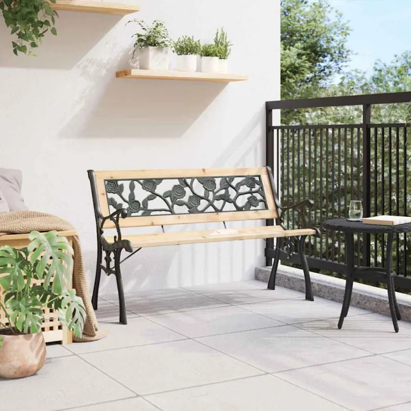 Sodo suolas su pagalve Ruda 116 x 54 x 73 cm Medis