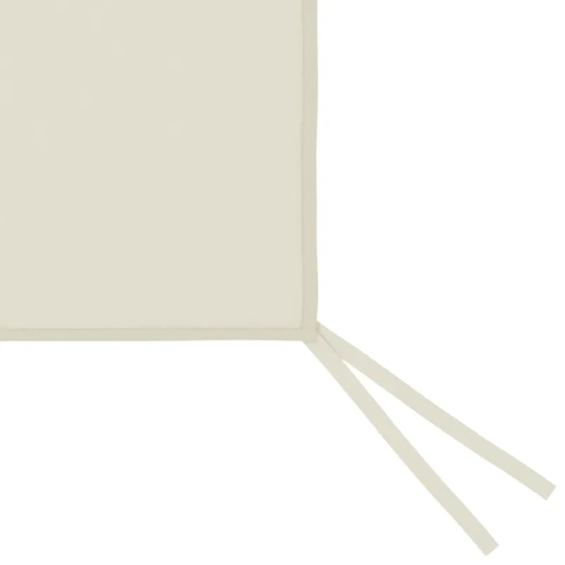 Šoninė pavėsinės siena su langais, kreminės spalvos, 6x2m