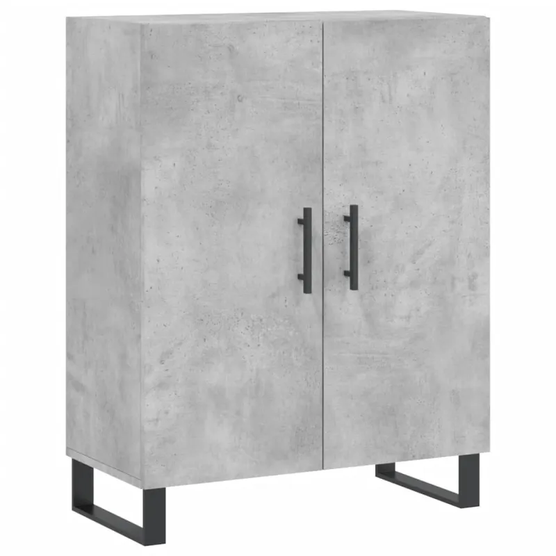 Komoda, betono pilkos spalvos, 69,5x34x180cm, apdirbta mediena