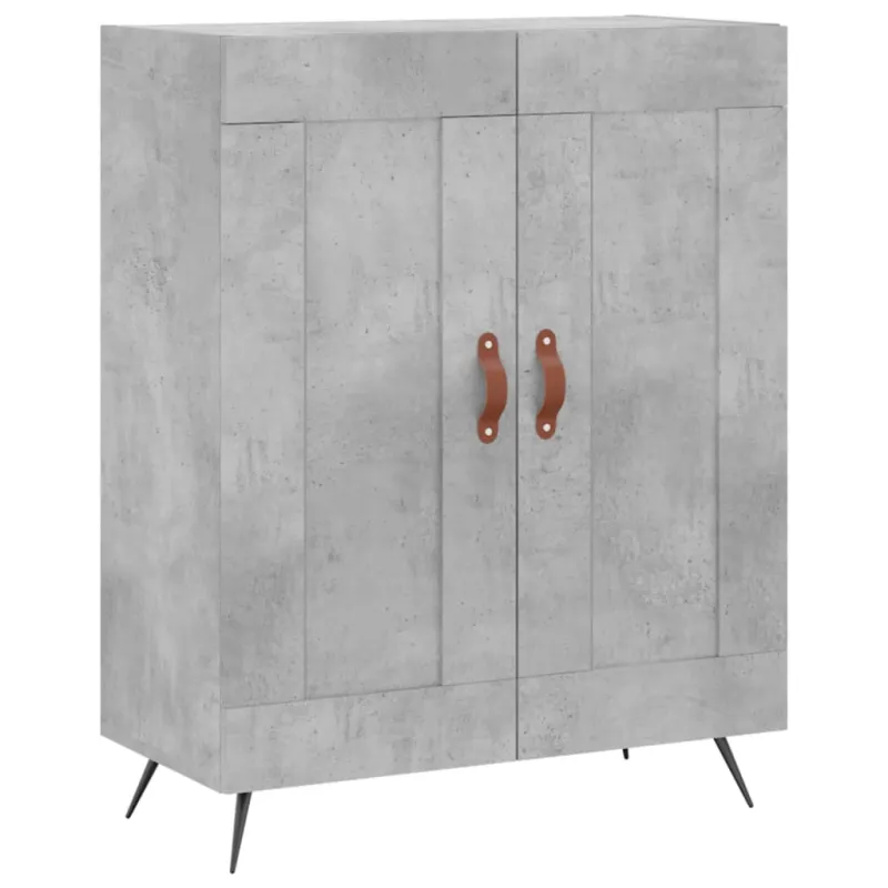 Komoda, betono pilkos spalvos, 69,5x34x180cm, apdirbta mediena