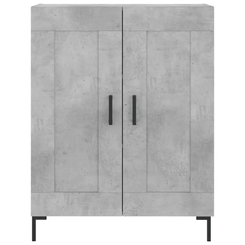Komoda, betono pilkos spalvos, 69,5x34x180cm, apdirbta mediena