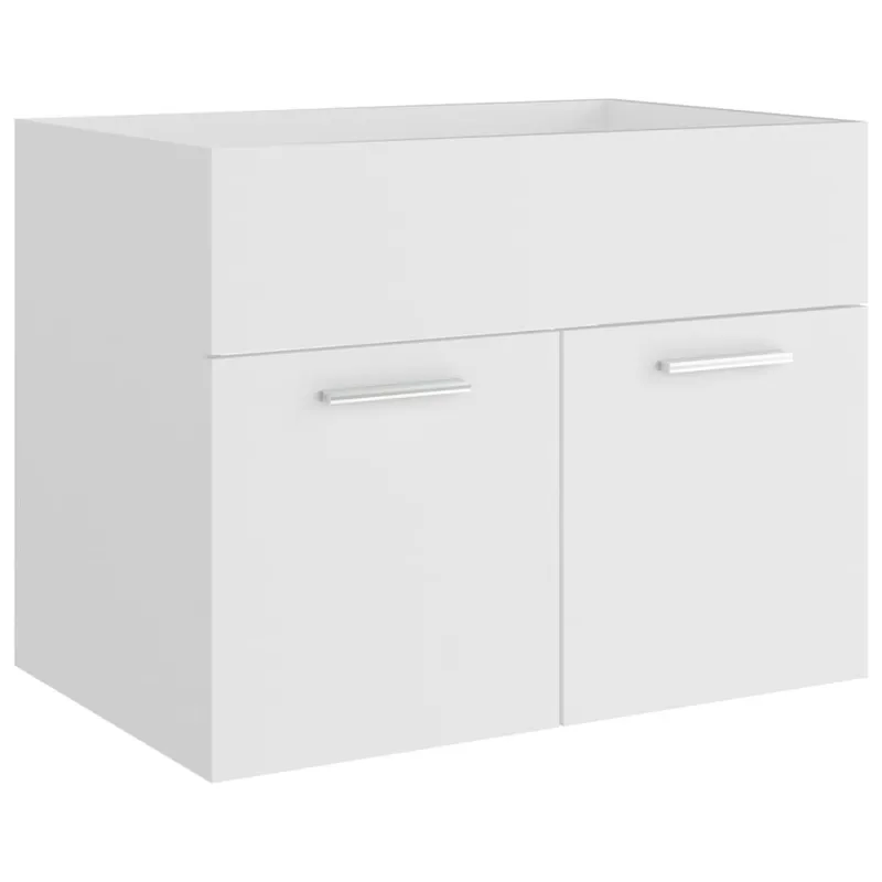 Vonios kambario baldų komplektas, baltas, apdirbta mediena