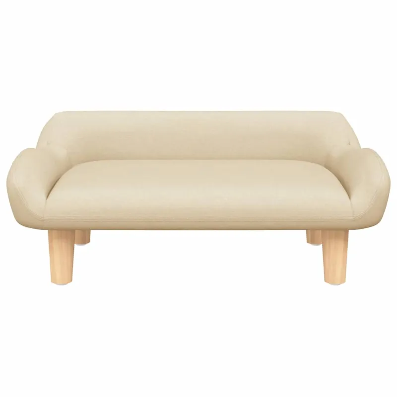 Vaikiška sofa, kreminės spalvos, 70x40x24cm, audinys