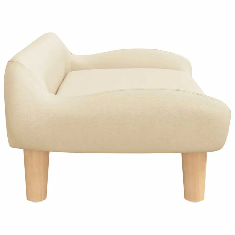 Vaikiška sofa, kreminės spalvos, 70x40x24cm, audinys