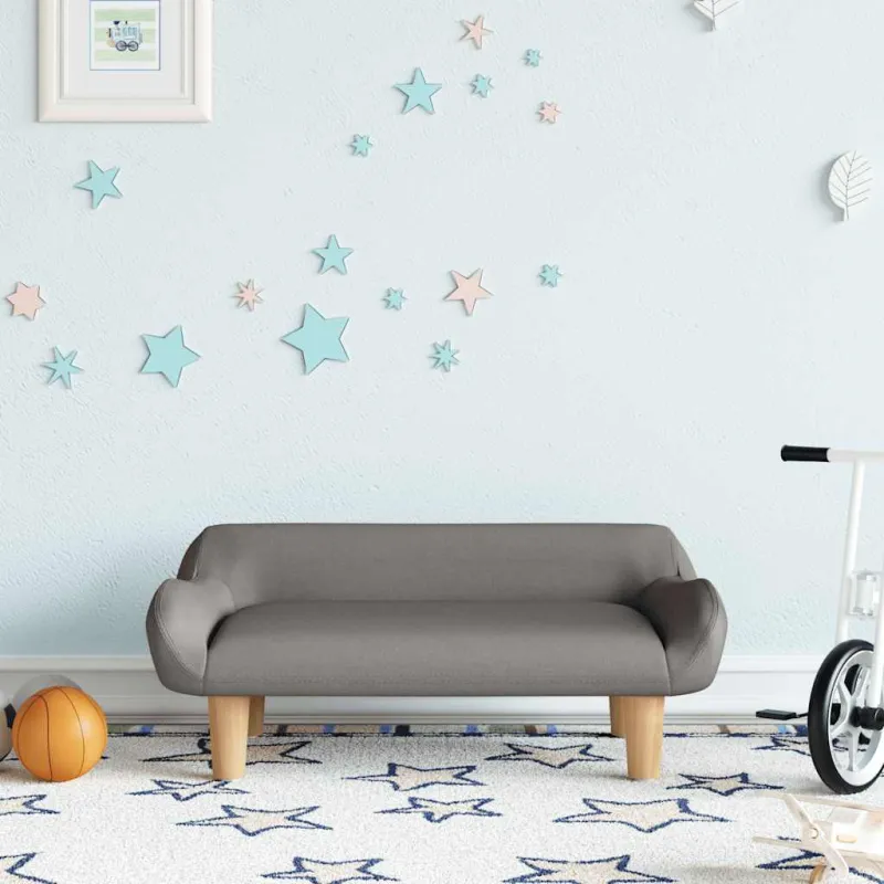 Vaikiška sofa, taupe spalvos, 70x40x24cm, audinys