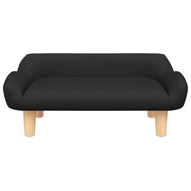Vaikiška sofa, juodos spalvos, 70x40x24cm, audinys