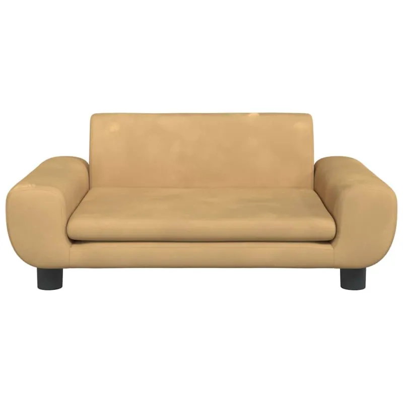 Vaikiška sofa, rudos spalvos, 70x45x33cm, aksomas