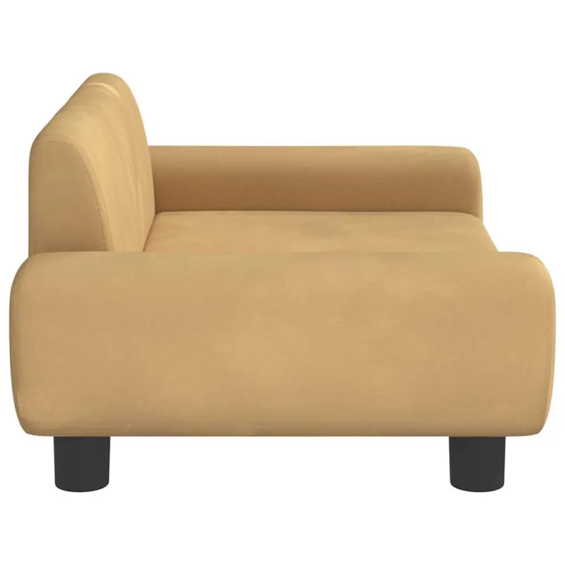 Vaikiška sofa, rudos spalvos, 70x45x33cm, aksomas