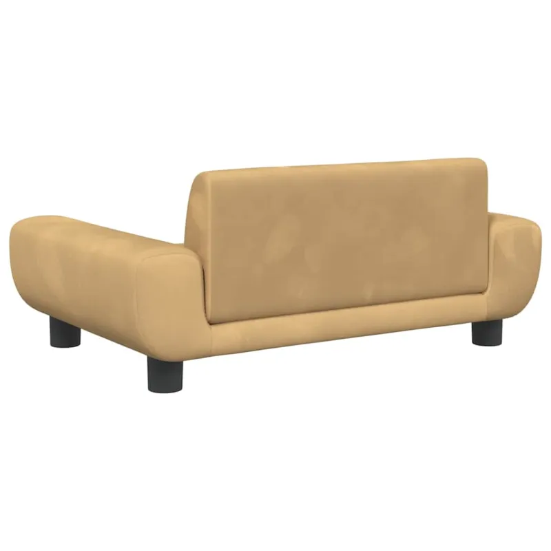 Vaikiška sofa, rudos spalvos, 70x45x33cm, aksomas