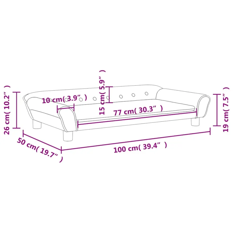 Vaikiška sofa, mėlynos spalvos, 100x50x26cm, aksomas