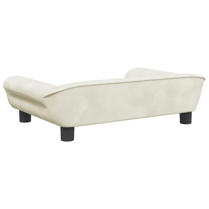 Vaikiška sofa, kreminės spalvos, 70x45x26cm, aksomas