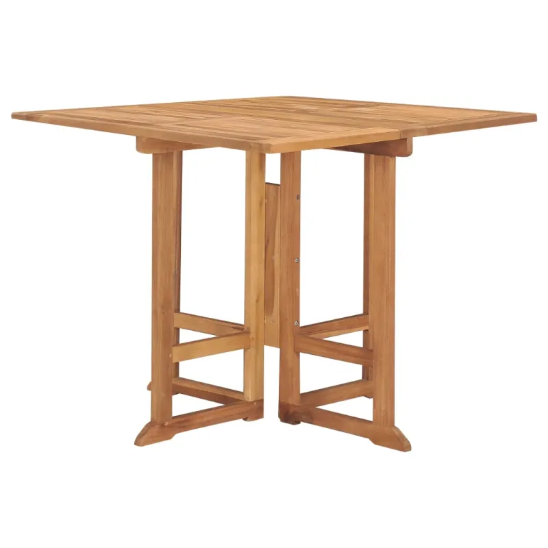 Sulankstuva ulkokalustesarja ruokailuun, 5 osaa, tikkuipuu