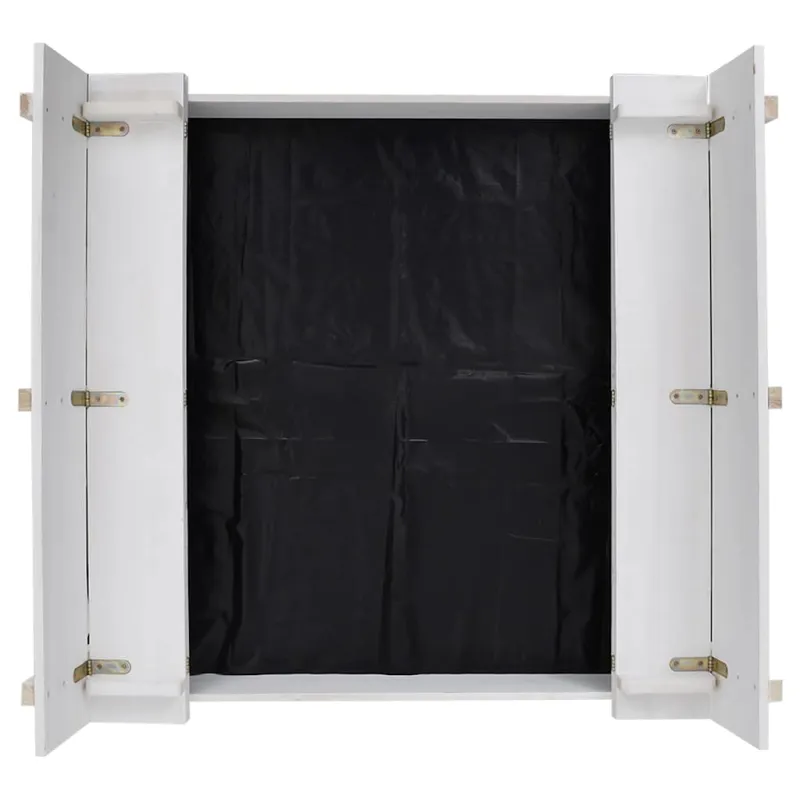 Smėlio dėžė, baltos spalvos, 95x90x15cm, eglės mediena