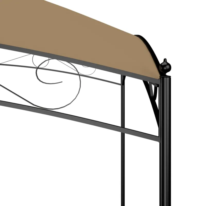 Pavėsinė, taupe spalvos, 3x3x2,65m, 180 g/m²
