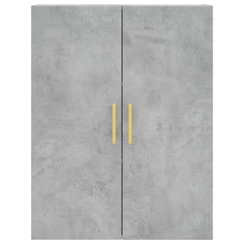 Komoda, betono pilkos spalvos, 69,5x34x180cm, apdirbta mediena