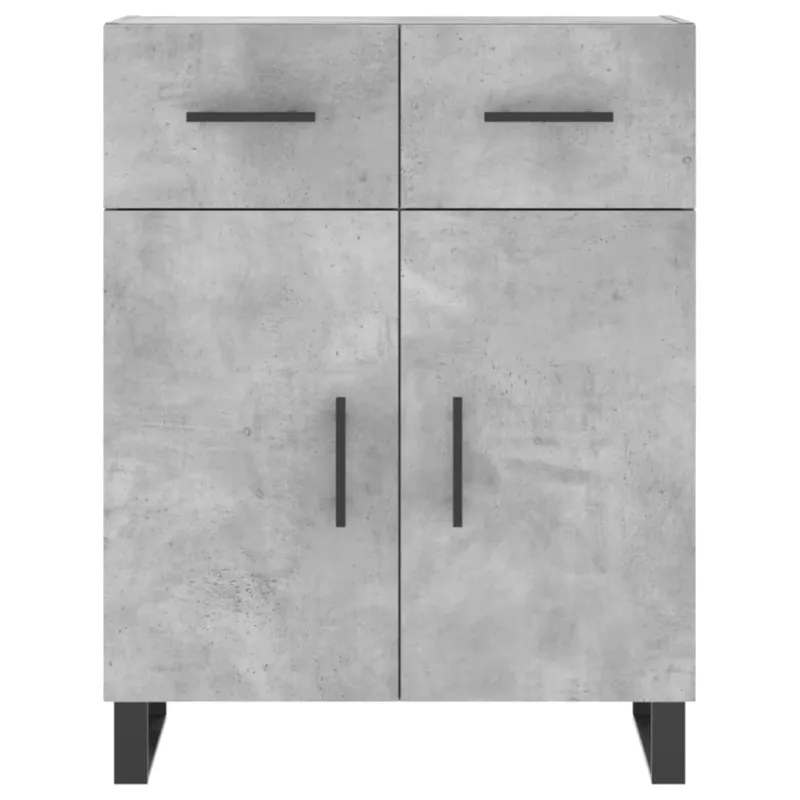 Komoda, betono pilkos spalvos, 69,5x34x180cm, apdirbta mediena