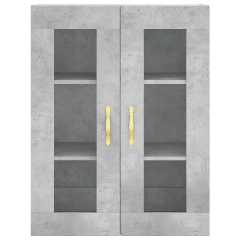 Komoda, betono pilkos spalvos, 69,5x34x180cm, apdirbta mediena