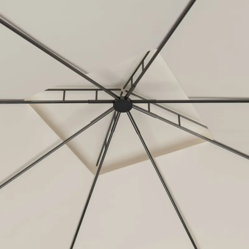 Pavėsinė, kreminės spalvos, 3x3x2,7m, 160g/m²