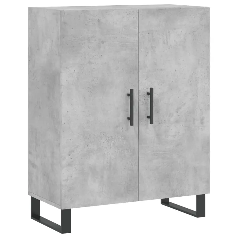 Komoda, betono pilkos spalvos, 69,5x34x180cm, apdirbta mediena