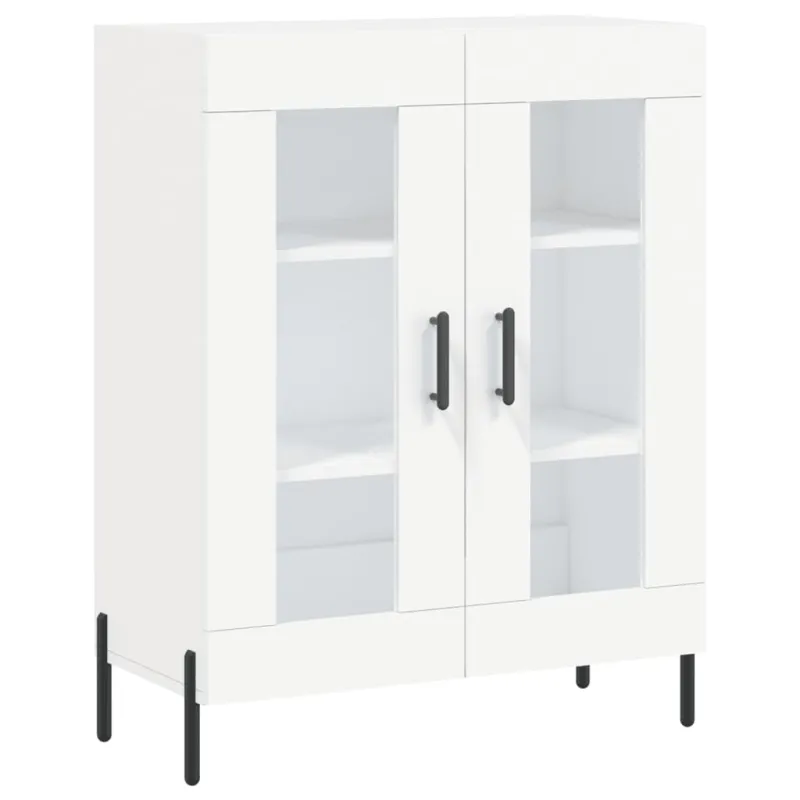 Komoda, baltos spalvos, 69,5x34x180cm, apdirbta mediena