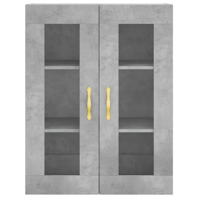 Komoda, betono pilkos spalvos, 69,5x34x180cm, apdirbta mediena