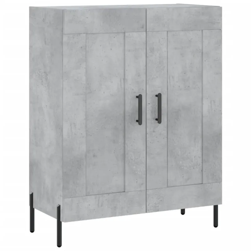 Komoda, betono pilkos spalvos, 69,5x34x180cm, apdirbta mediena