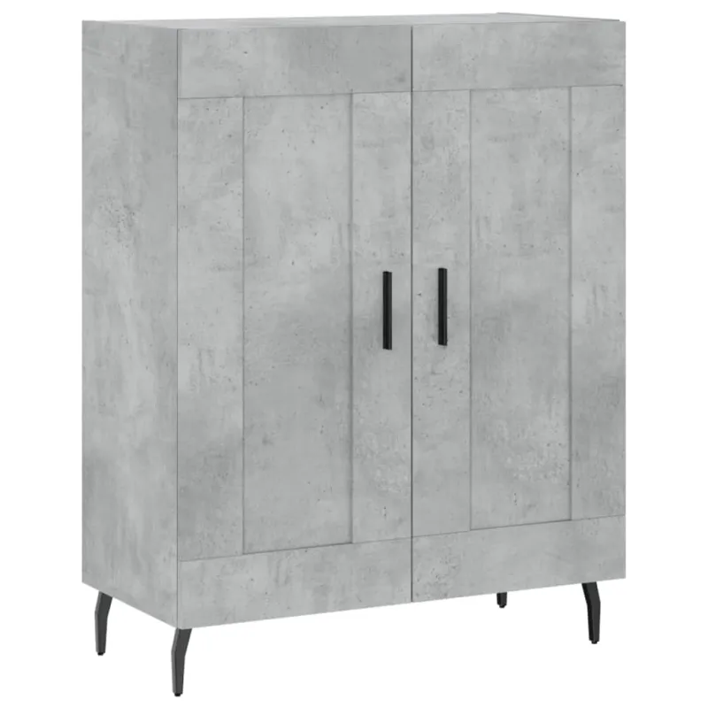 Komoda, betono pilkos spalvos, 69,5x34x180cm, apdirbta mediena
