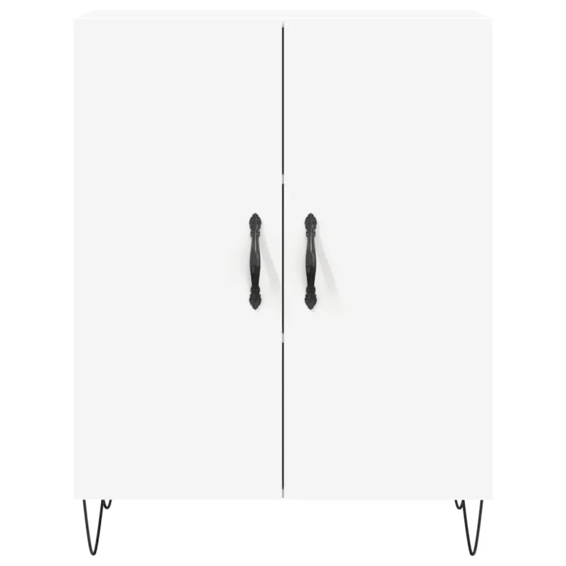 Komoda, baltos spalvos, 69,5x34x180cm, apdirbta mediena