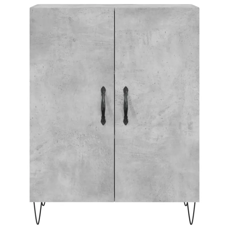 Komoda, betono pilkos spalvos, 69,5x34x180cm, apdirbta mediena