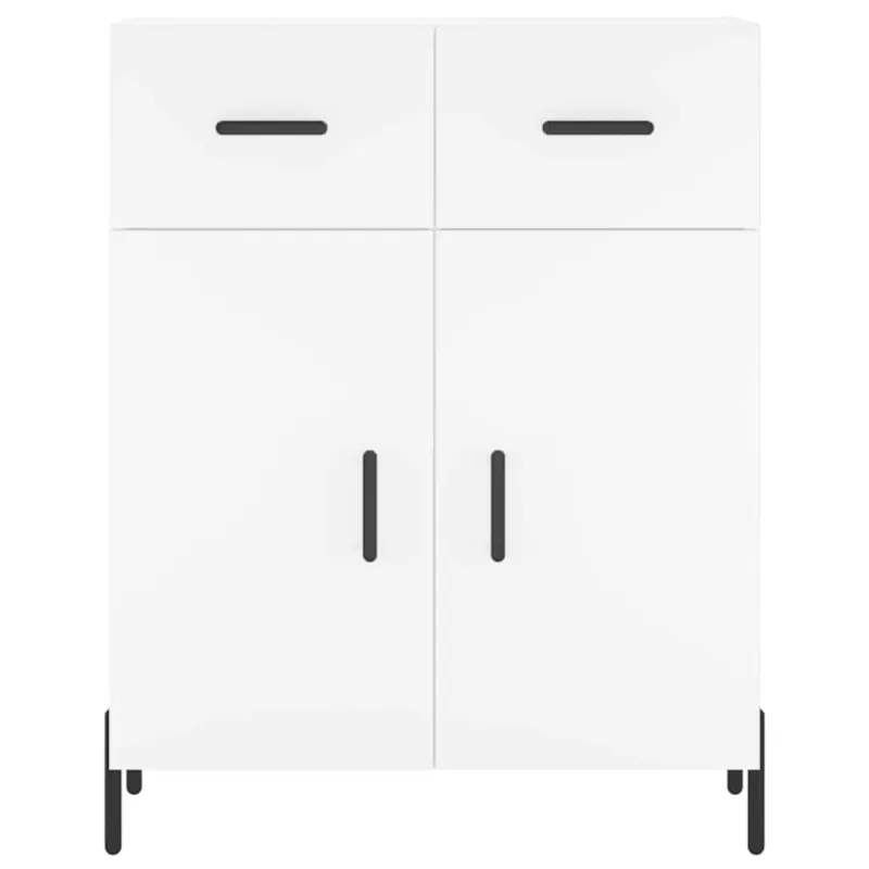 Komoda, baltos spalvos, 69,5x34x180cm, apdirbta mediena