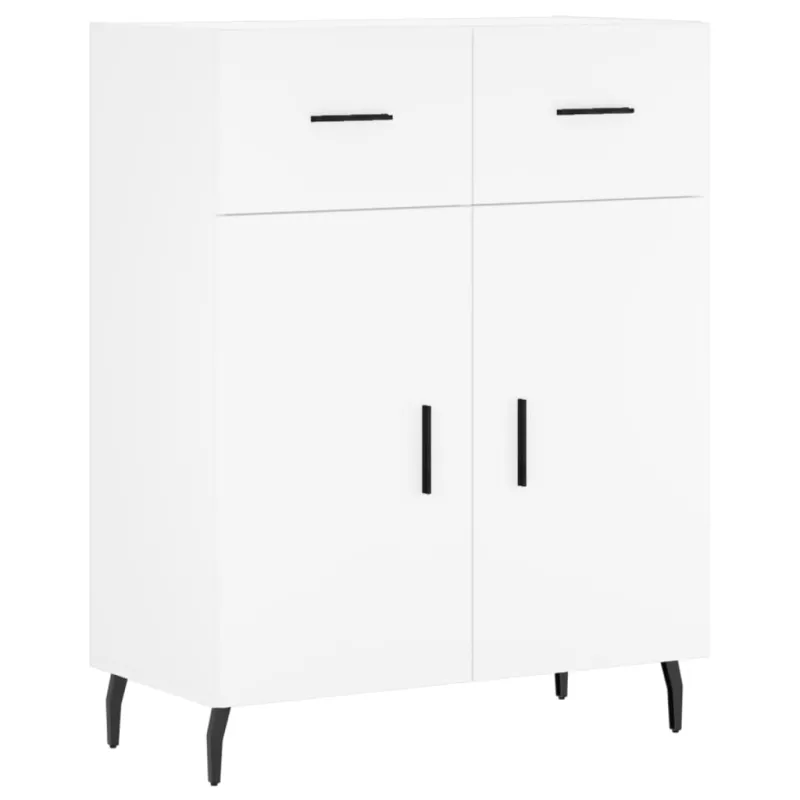 Komoda, baltos spalvos, 69,5x34x180cm, apdirbta mediena