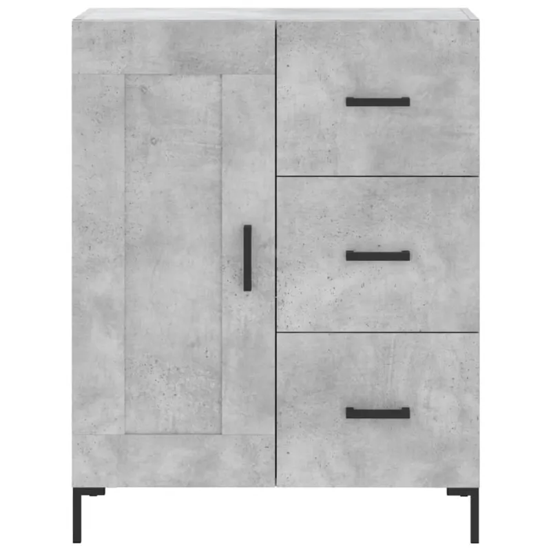 Komoda, betono pilkos spalvos, 69,5x34x180cm, apdirbta mediena
