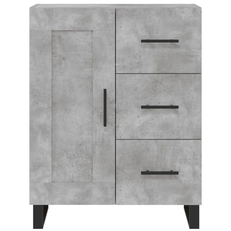 Komoda, betono pilkos spalvos, 69,5x34x180cm, apdirbta mediena