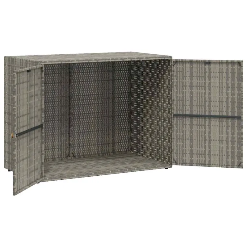 Sodo spintelė daiktams, pilka, 100x55,5x80cm, poliratanas