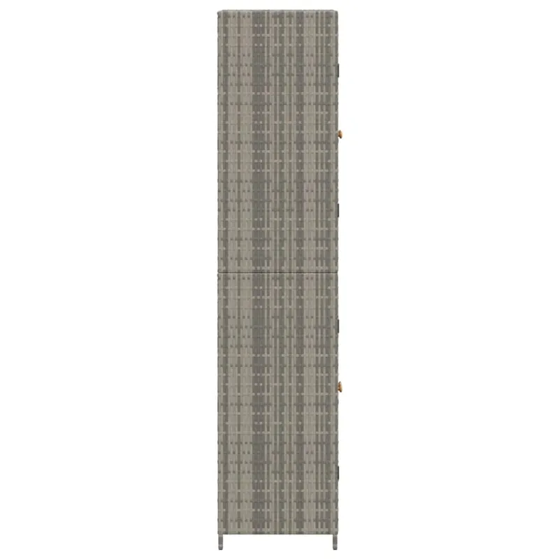 Sodo spintelė daiktams, pilka, 59x40x180cm, poliratanas