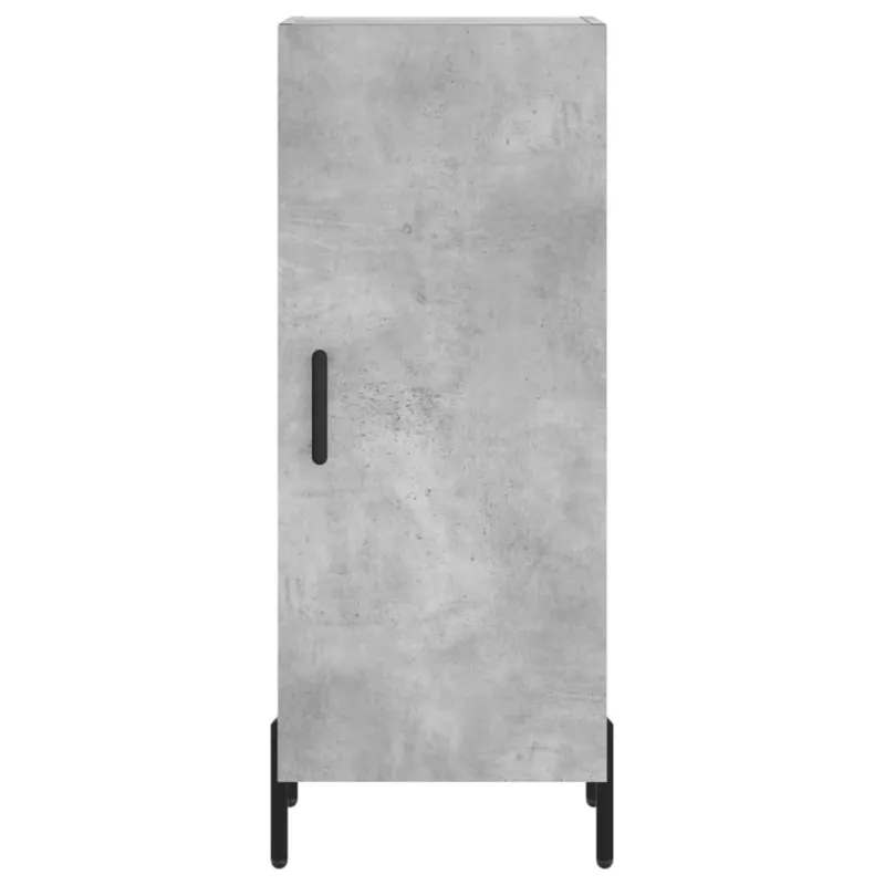 Komoda, betono pilkos spalvos, 34,5x34x180cm, apdirbta mediena